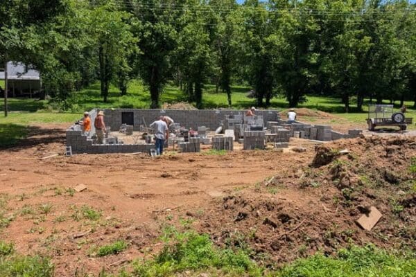 Residential foundation installation for a Middle Tennessee home